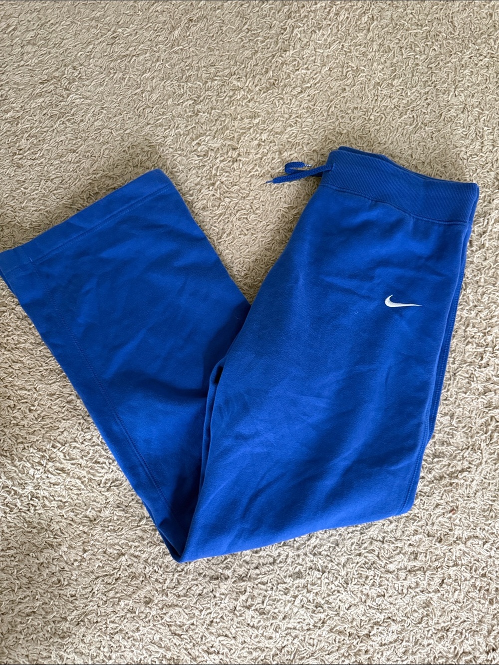 Nike Royal Blue Women's Jogger Sweatpants with White Swoosh